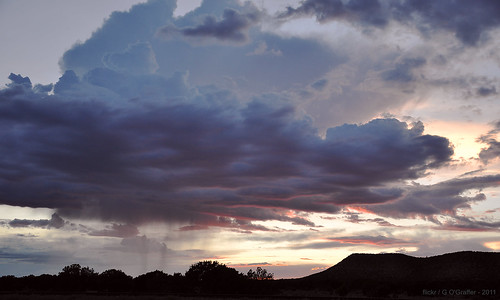 sunset newmexico clouds thunderstorm duran virga torrancecounty