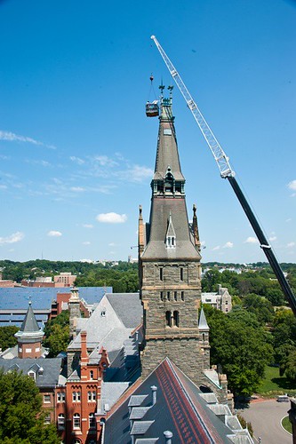 Healy clock tower - aviation light replacement