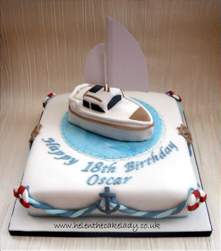 Sailing Boat 18th Birthday cake