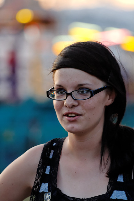 Young Woman in Glasses, Missoula County Fair