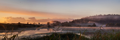 panorama mist water sunrise canon australia qld sunshinecoast eumundi 50d tamron2875mmf28macro