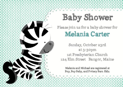 Jungle Animals Baby Shower Invitation 9 | by BearRiverPhotoGreetings