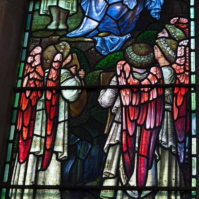 Angels | Sir Edward Burne-Jones window | St Mary's Church | Rye-2