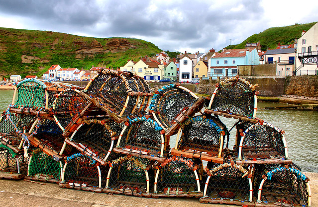 Lobster pots at Staithes