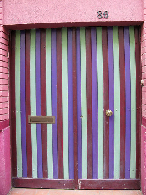 Painted door [Paris 14e]