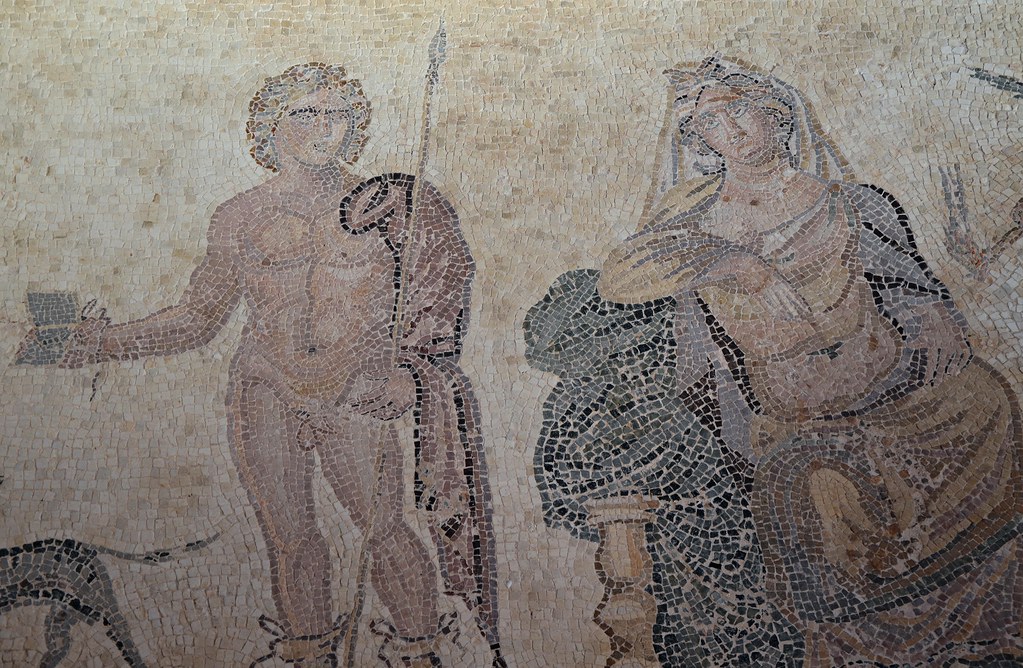 Ιππόλυτος & Φαίδρα, Ψηφιδωτό - Αρχαία Κύπρος