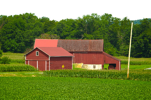 rural buildings farm hdr