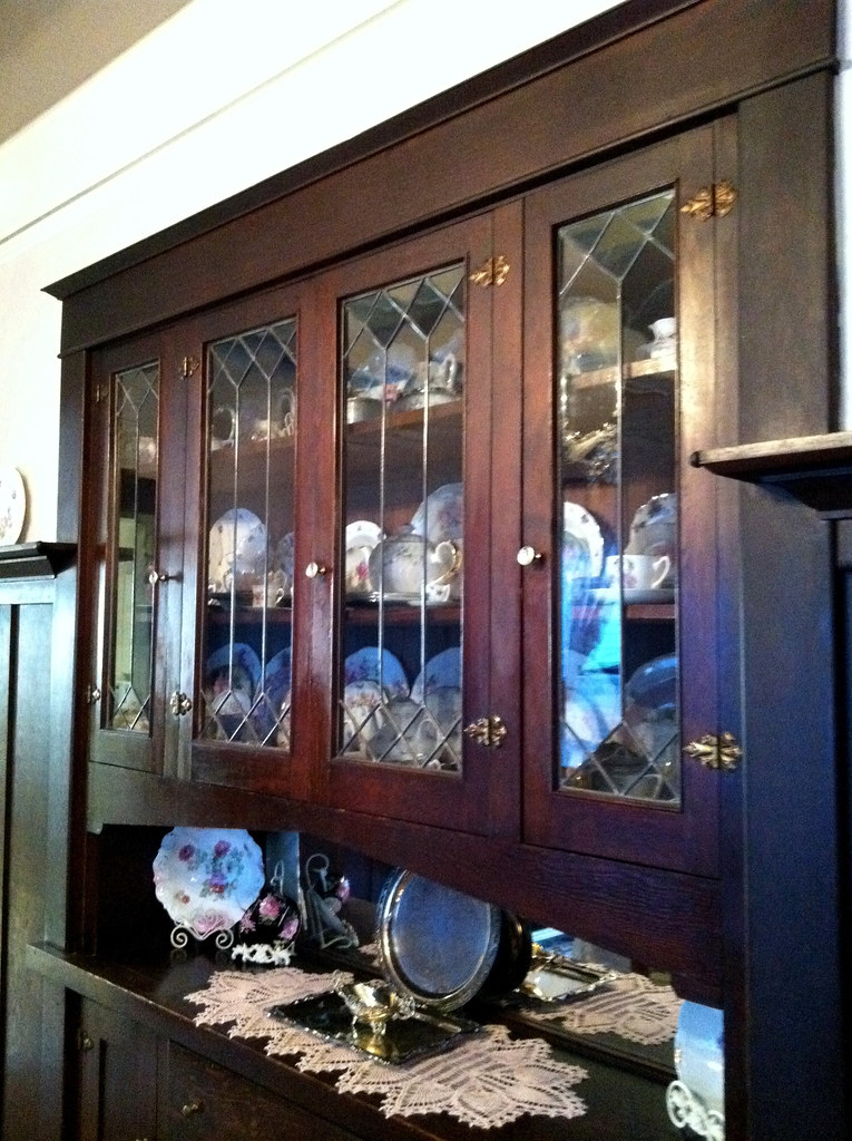 Built In China Cabinet In Dining Room After With Dishes Flickr