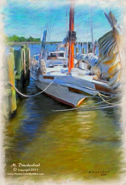 Chestertown MD, the Skipjack Elsworth, a digital painting