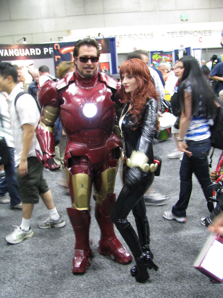 Tony Stark (as Iron Man) and The Black Widow | Greg Weir | Flickr