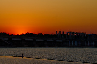 Sunset at West Point Dam