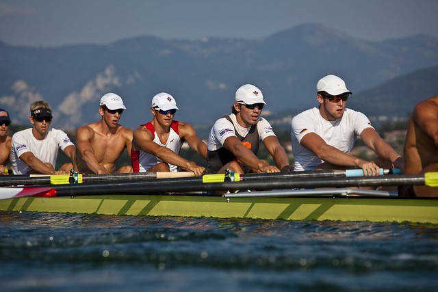 Canadian Mens Eight Rowing Team trains in Erba, Italy in preparation for the 2011 World Championships in Bled, Slovenia.