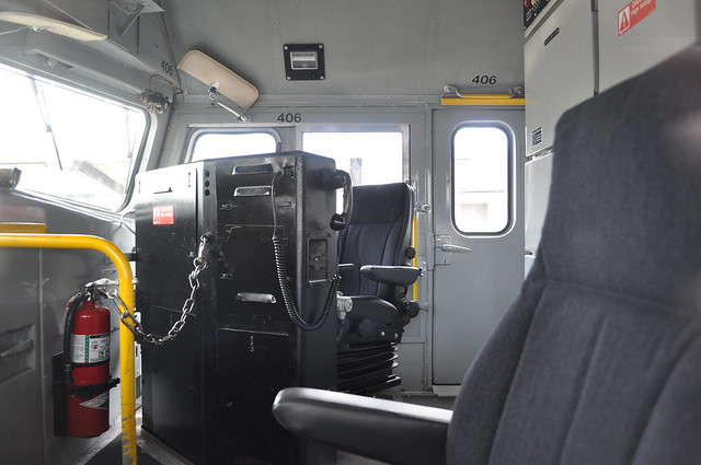 Cab of Amtrak 406
