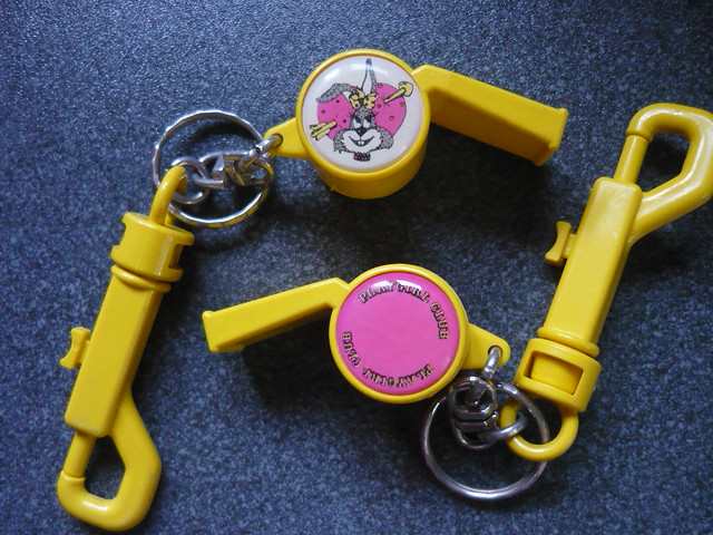 80s Playgirl Club Keychain Whistles
