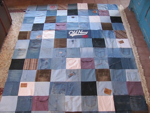 Bluejean Memory quilt for son | I have been saving 'pieces' … | Flickr
