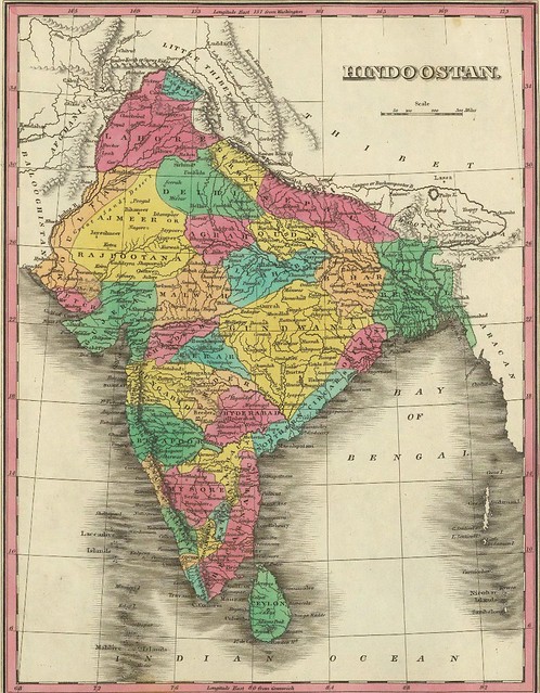 Map of Hindoostan, 1831