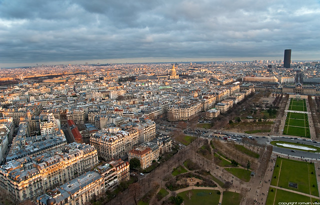 Champs de Mars, Tour Montparnasse et Les Invalides - Paris