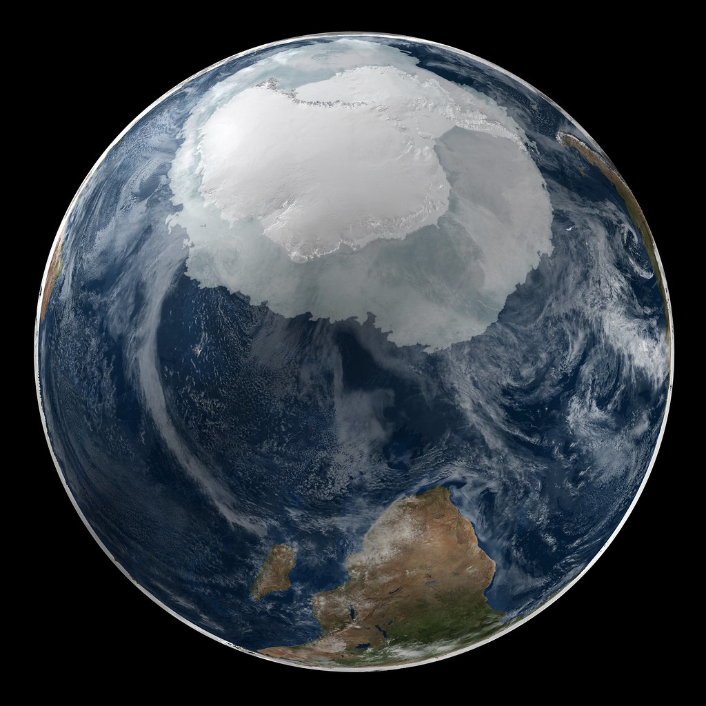 Space View of Antarctic