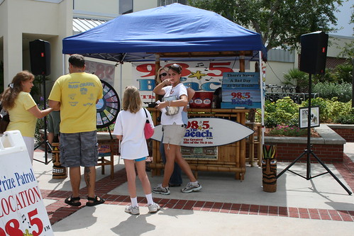98.5 The Beach prize wheel in action