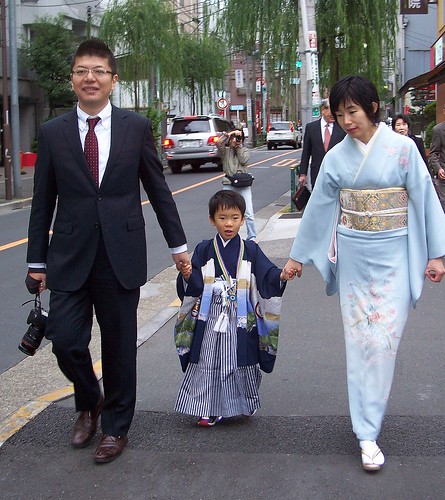 Japan (Tokyo) Japanese family is going to wedding ceremony | by ustung