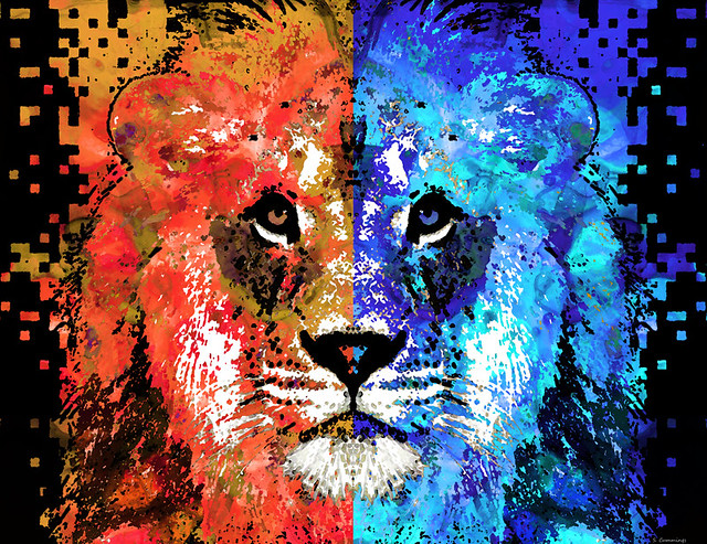 Lion Art - Majesty - Sharon Cummings
