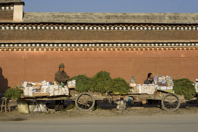 Market outside Labrang Monestary