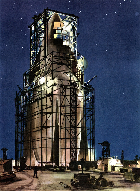 Launching Pad - Illustration by Jack Coggins (1952)