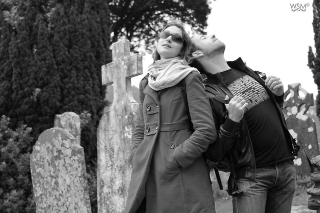 Nico and Cécile B&W - Glendalough, Wicklow Mountains , IE