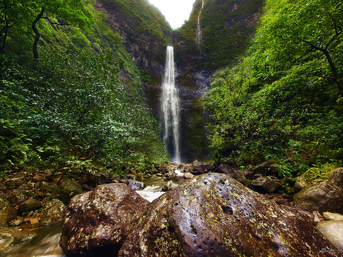 hanakapiai falls by paul bica