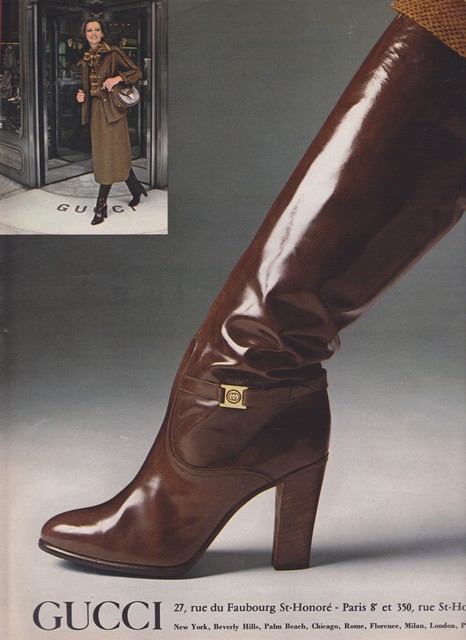 Gucci boots 1977
