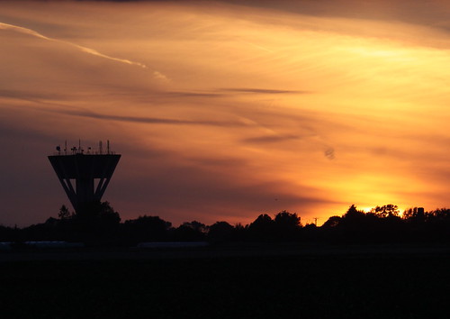 IMG_9151 by Roy Ashton, Snapped this as the sun was setting.sunset tower water over