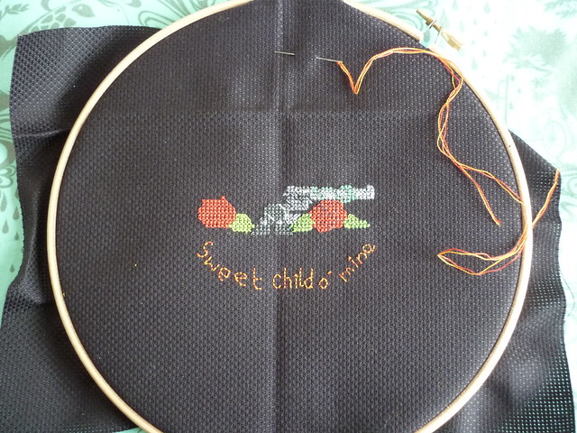 Sweet child o' mine cross-stitch