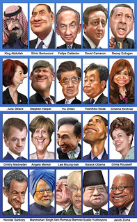 G-20 Leaders - Caricatures (September 2011)