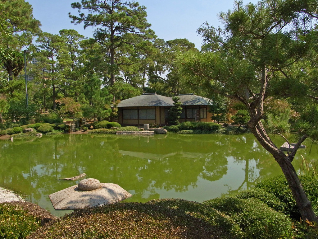 Japanese Gardens Tea House Hermann Park Houston Usa2 Flickr