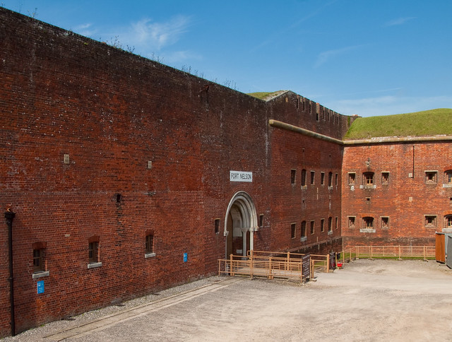 The entrance to the 19th Century Fort Nelson in Hampshire