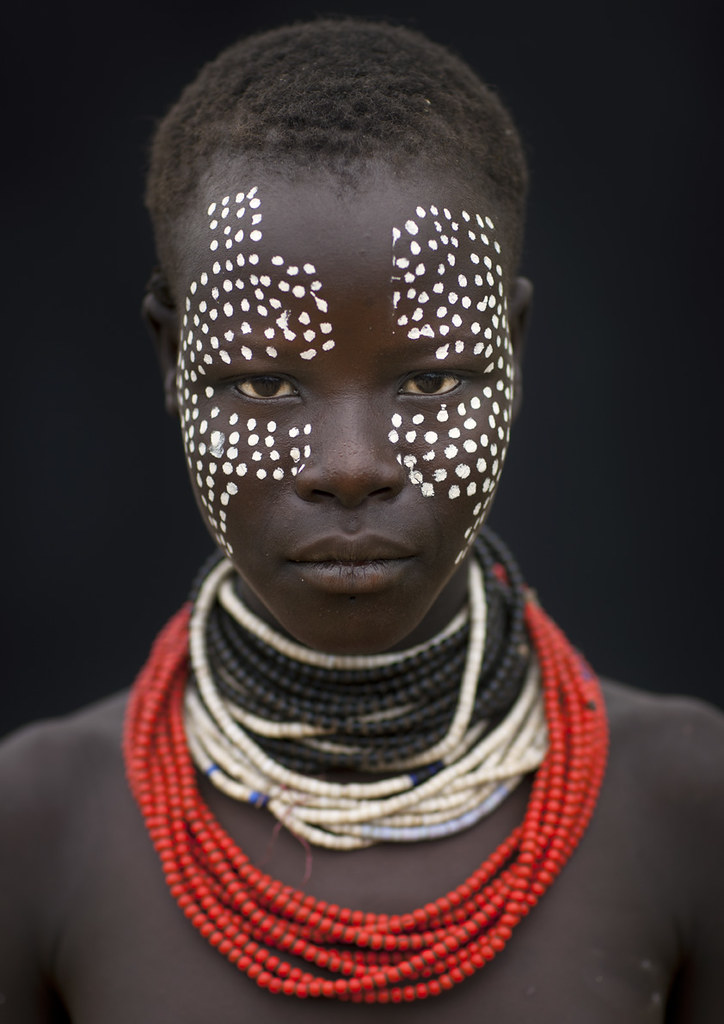Karo girl with tribal make up - Ethiopia | This tribe may no… | Flickr
