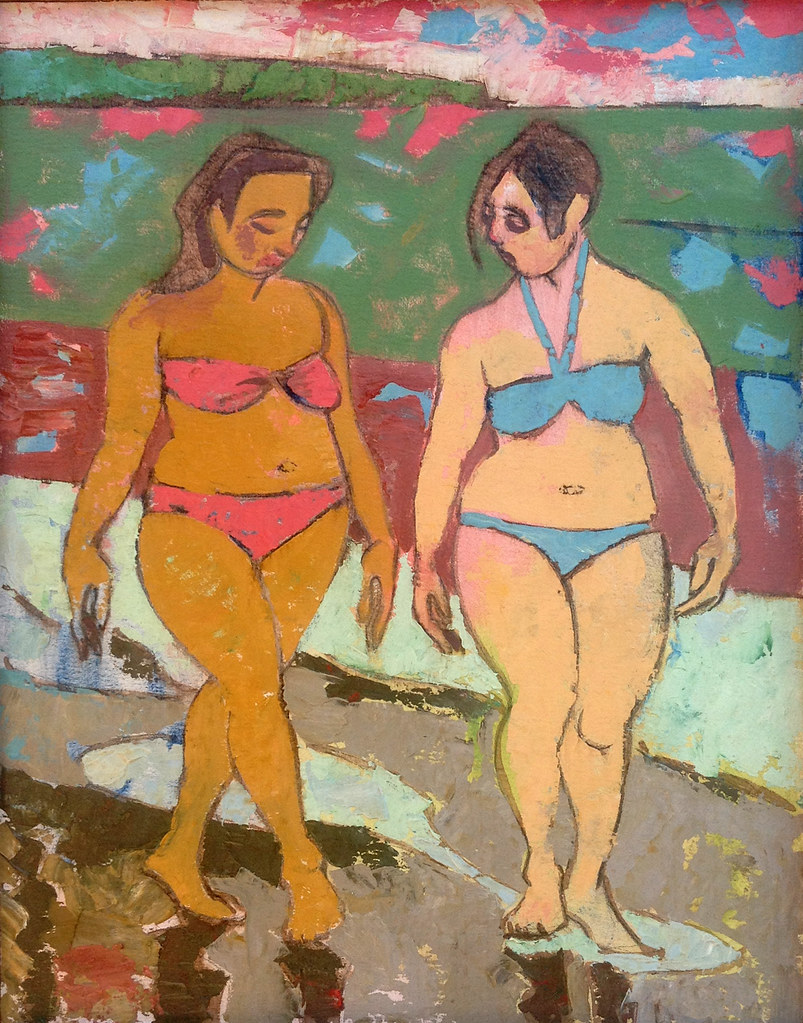 El Salvador Beaches Pictures - Two Girls Walking Along The 