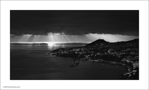 Sunset over Funchal by Ian Bramham