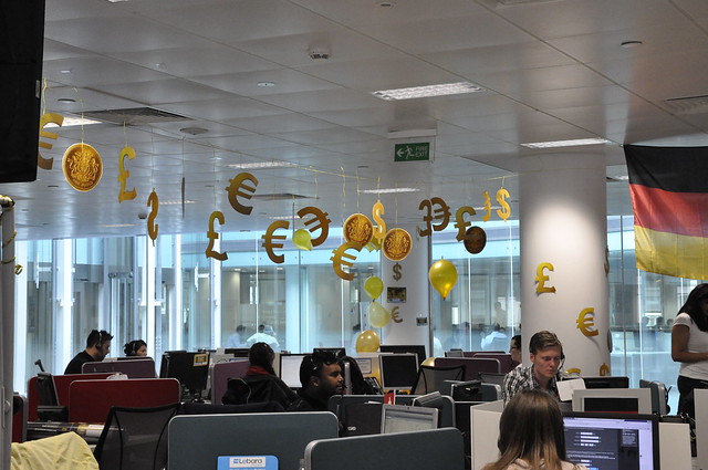 Call centre decorated for Lebara Money Golden Day