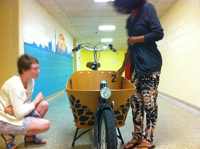 Laura + Lindsay + New Cargoe bike design = Love.