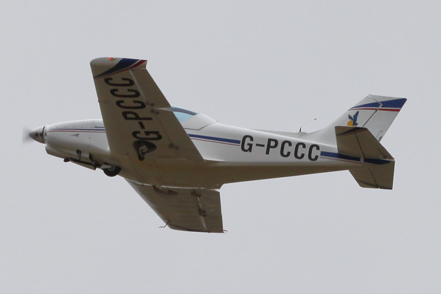 G-PCCC - 2004 build Alpi Pioneer 300, departing the 2011 Robin Hood Fly-in