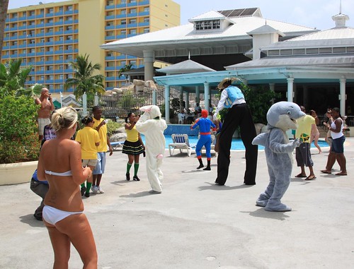 party vacation hot sexy rabbit fun hotel dolphin spiderman flags bikini jamaica blonde stilts skirts bikinis whitebikini ochorios southtower jamaicagrande sunsetjamaicagrande sunsetresorts jamaicagrandehotel