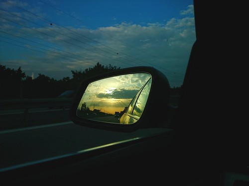 auto summer fall colors beautiful car mobile sunrise mirror pretty day view 1st awesome great september beginning your behind
