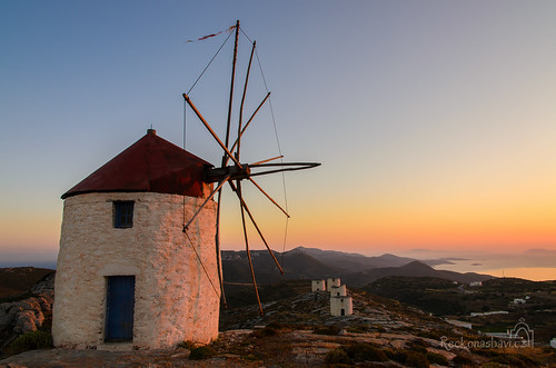 sunset mill windmill windmills greece chora cyclades amorgos 2015 recko amorgosisland