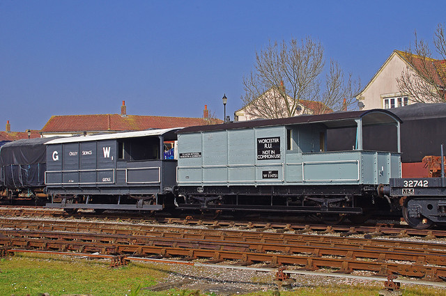 RD12987.  A pair of Great Western Goods Brake Vans known as 'Toads'.