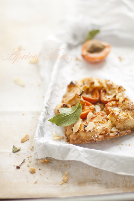 The Apricot Tart with Almonds & Jaggery Goor