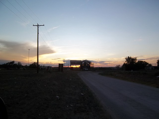 Cotton Gin at Sunset, Earth, Texas