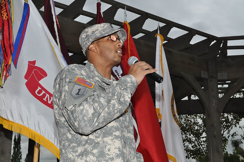 2nd Lt. Rafael Chicolugo promoted by Brig. Gen. John Uberti Nov. 7 at the Warrior Family Support Center, Fort Sam Houston, Texas. - 50 | by U.S. Army IMCOM