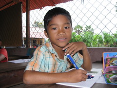 A beautiful boy who lived at the orphanage