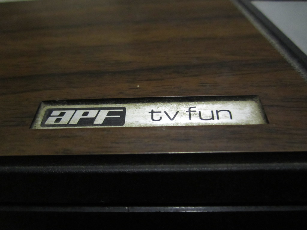 APF tv fun | complete with tasteless wood grain. | Joe Schmoe! | Flickr
